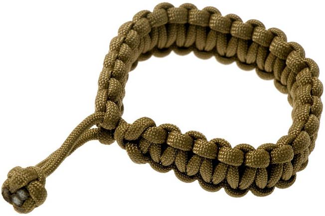 Imagen para Knivesandtools pulsera paracord cobra wave, marrón, tamaño interior 22 cm
