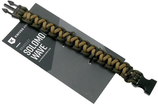 Bild für Knivesandtools Paracord Armband solomon wave, Innenlänge 24 cm, olive