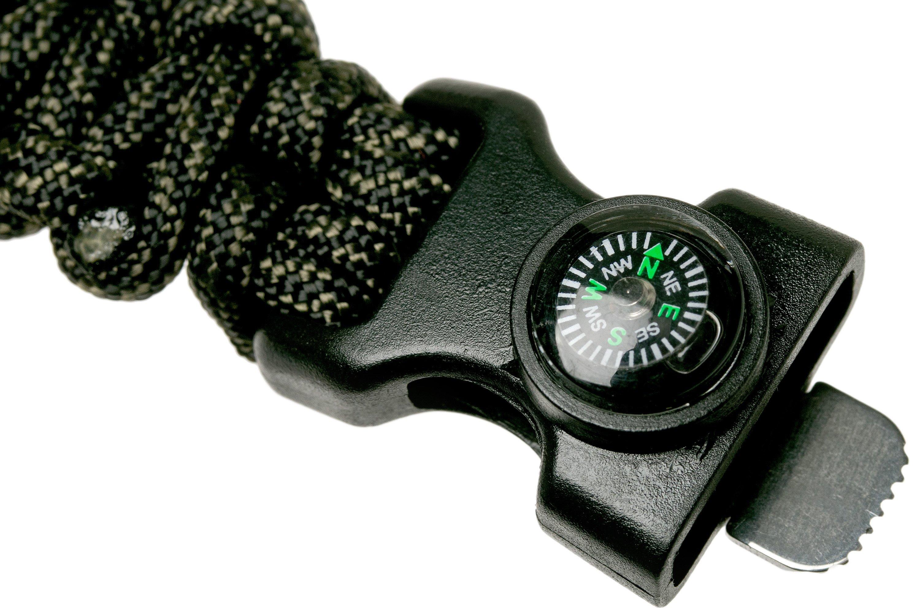 Knivesandtools survival armband cobra wave, comanche, inner size 25 cm ...