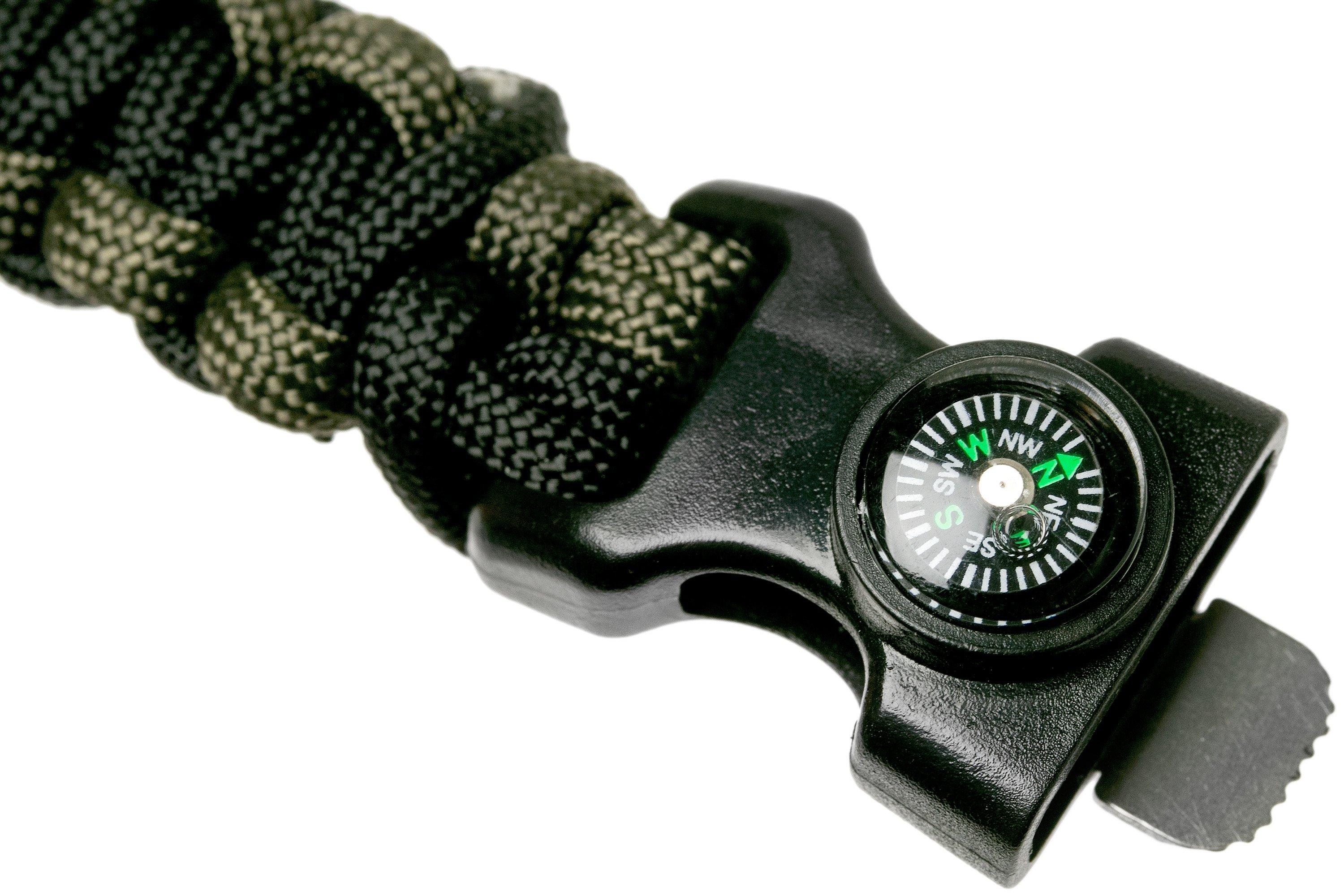 Bracelet de survie en paracorde cobra avec boucle noire ; Bijoux pour hommes, cadeau militaire, cadeau d'ancien combattant, cadeau de Saint-Valentin pour lui - Canada