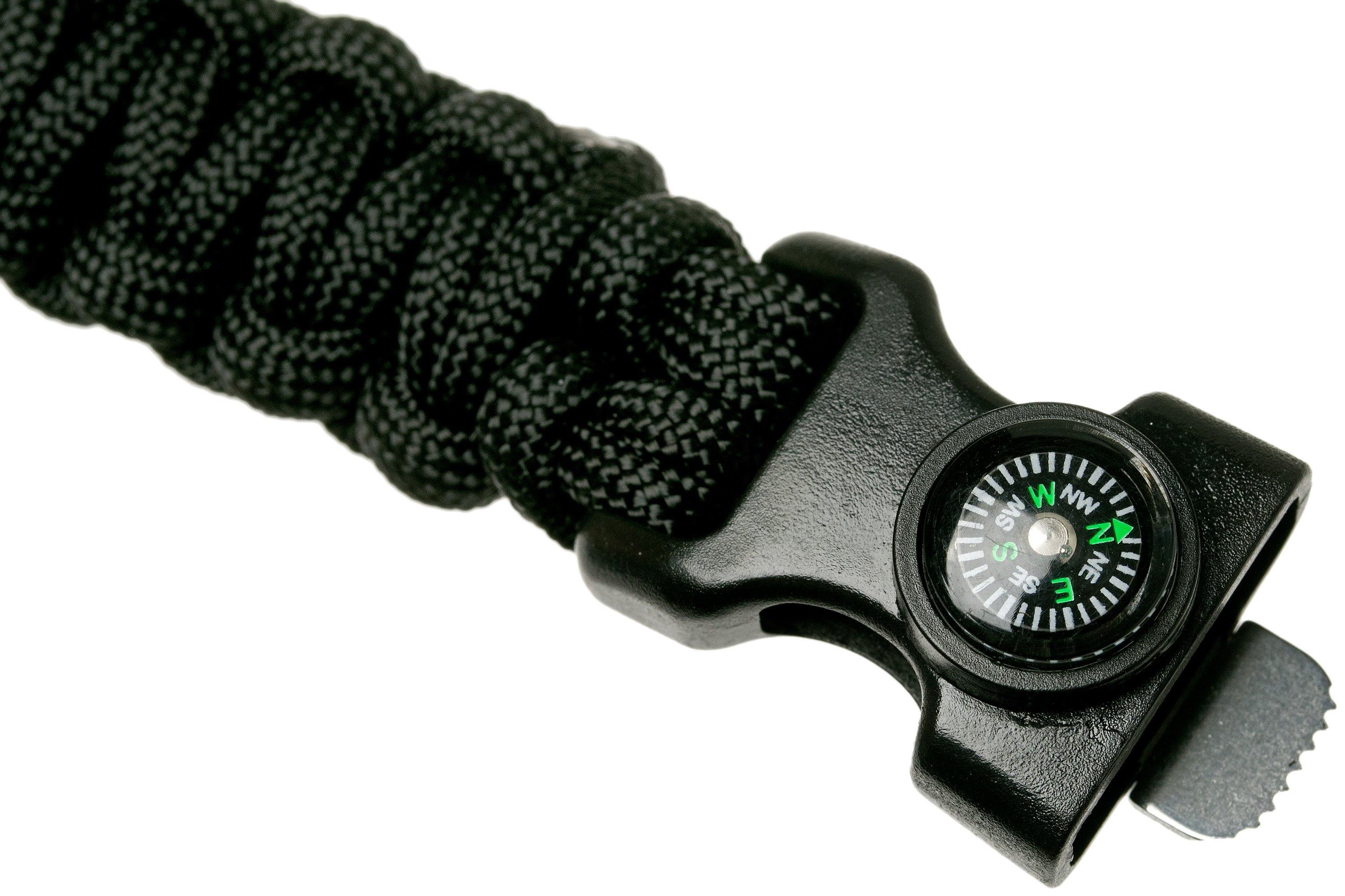 550 Paracord Survival Bracelet King Cobra Black/Kelly Green Made in the USA