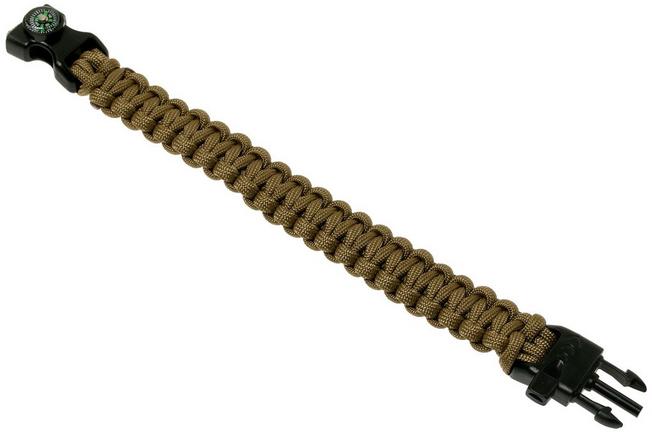 Immagine per Knivesandtools braccialetto da sopravvivenza cobra wave, coyote brown, lunghezza interna 21 cm