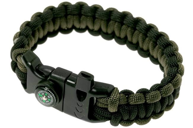 Green paracord clearance bracelet