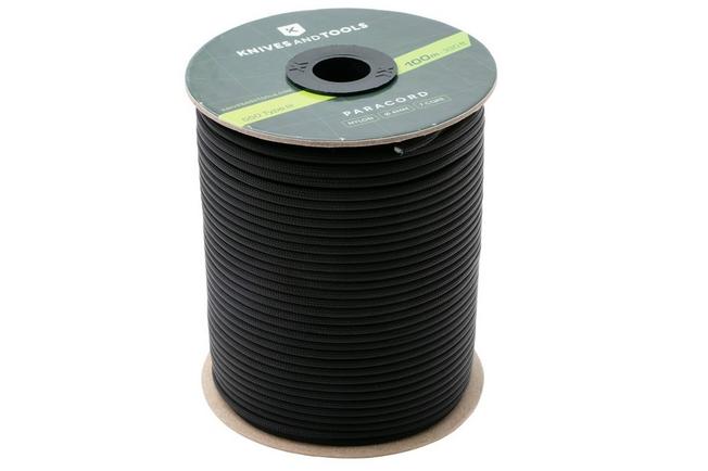 Bild für Knivesandtools 550 Paracord Type III, Black, 330ft (100 m)