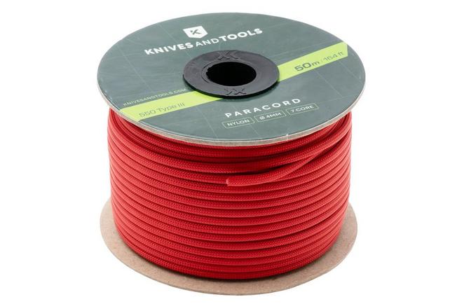Bild für Knivesandtools 550 Paracord Type III, Cherry, 164ft (50 m)