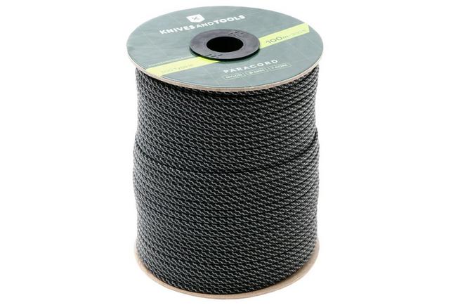 Afbeelding voor Knivesandtools 550 Paracord Type III, Super Reflective Black Twist, 330ft (100 m)