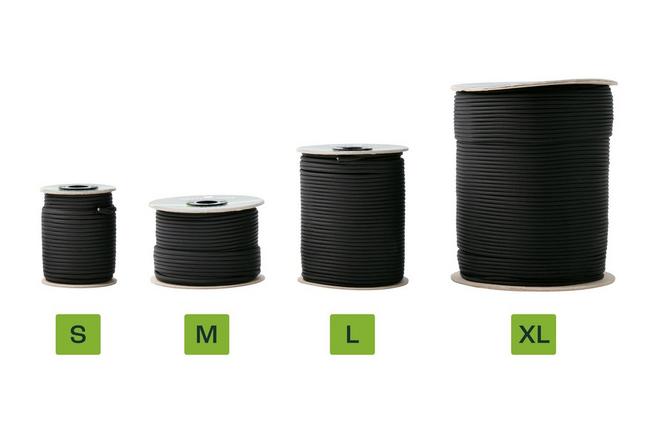 Bild für Knivesandtools 550 Paracord Type III, Super Reflective Black Twist, 100ft (30 m)