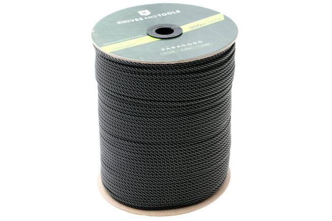 Bild für Knivesandtools 550 Paracord Type III, Super Reflective Black Twist, 1000ft (300 m)
