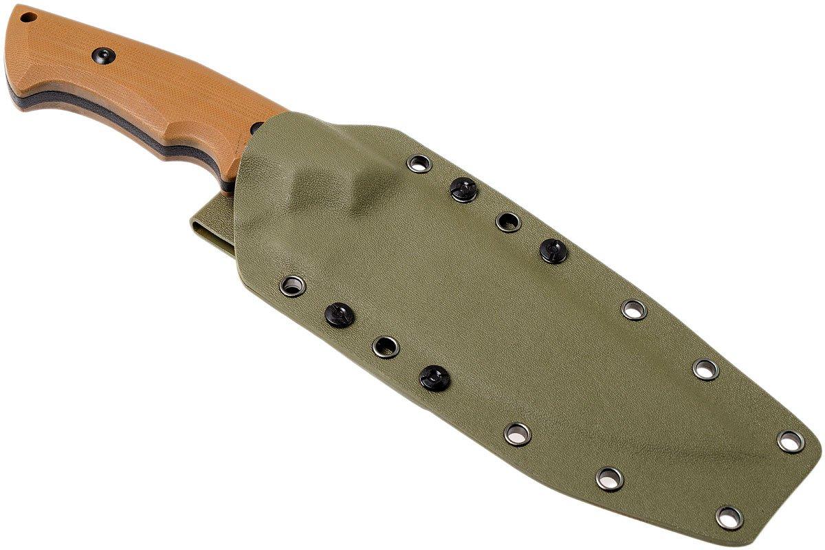 Kizer Salient 1023A1 Brown G10 E613 fixed knife | Advantageously ...