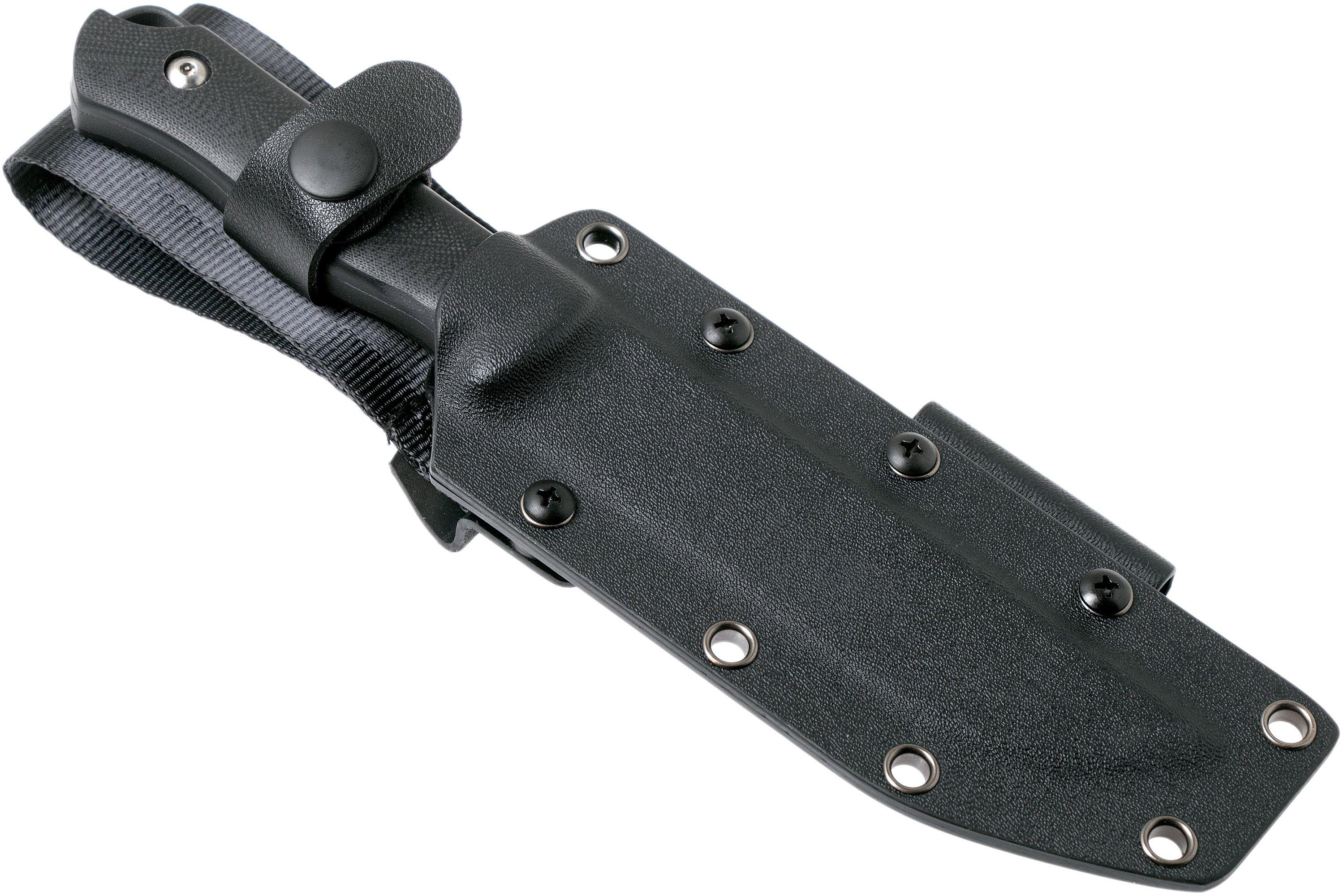 Kizer Bush 1034A1 Black G10 survival knife, Justin Gingrich design