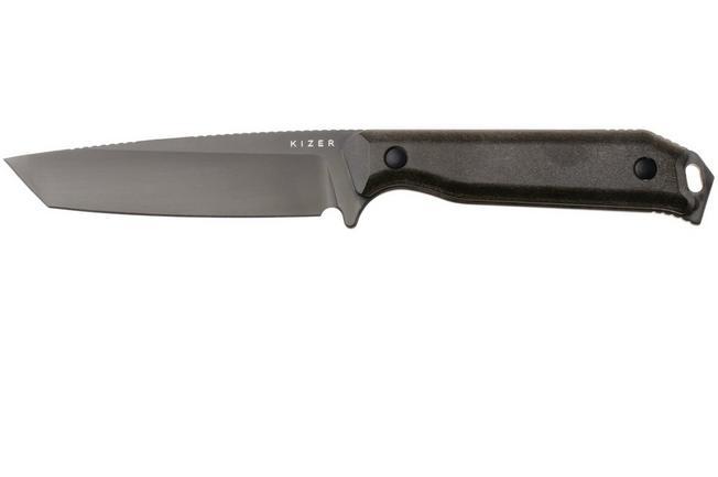 Afbeelding voor Kizer Begleiter Fix 1045MT1, Matte DLC Ultra CPM 3V, Chocolate Glacier Richlite, vaststaand mes, Azo design