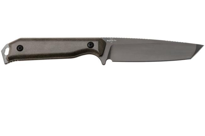 Afbeelding voor Kizer Begleiter Fix 1045MT1, Matte DLC Ultra CPM 3V, Chocolate Glacier Richlite, vaststaand mes, Azo design