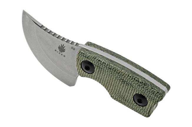 Imagen para Kizer Rocker 1051A1 Micarta, acero D2, cuchillo de cuello, Dirk Pinkerton design