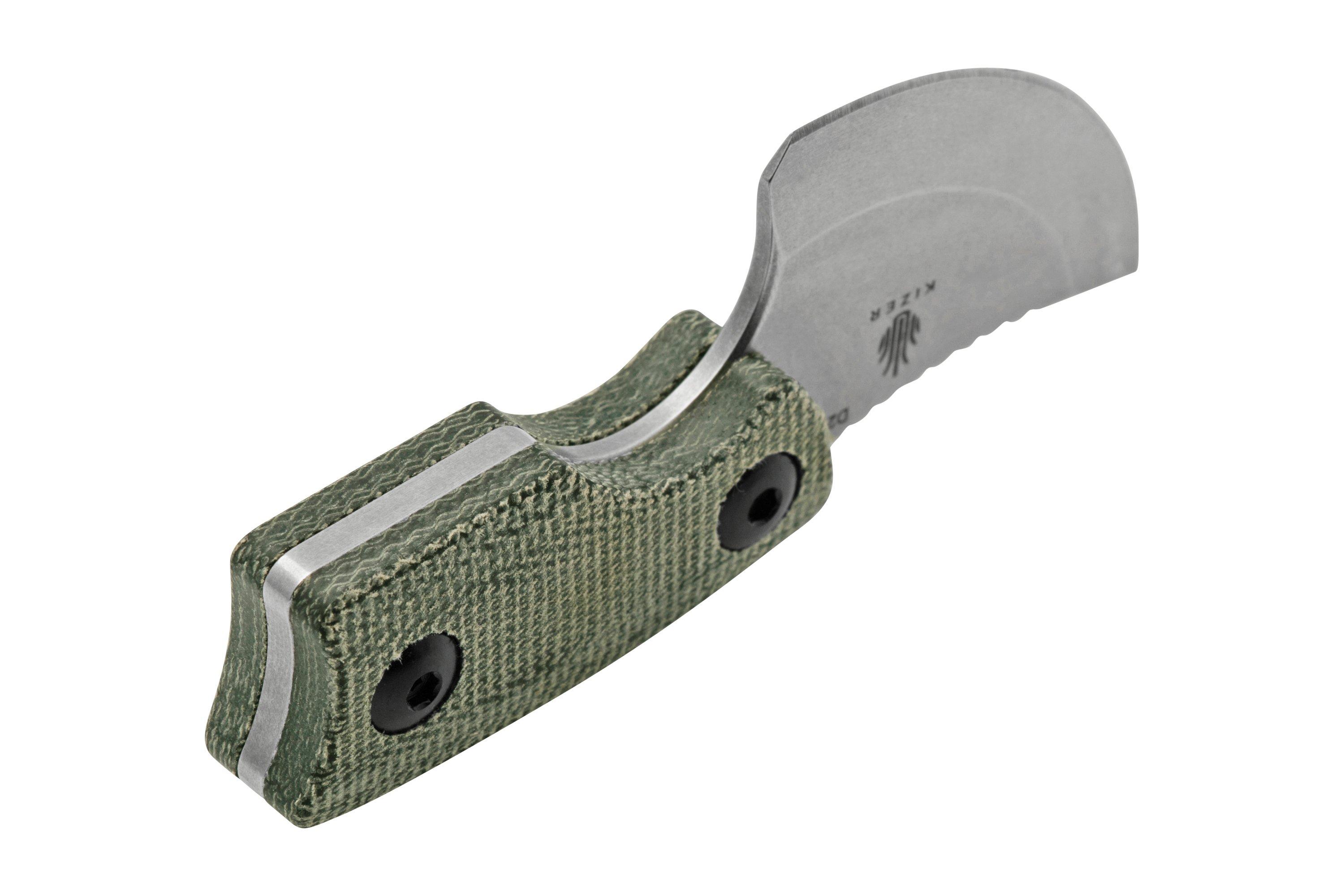 Kizer Rocker 1051A1 Micarta, D2 staal, neck knife, Dirk Pinkerton ...