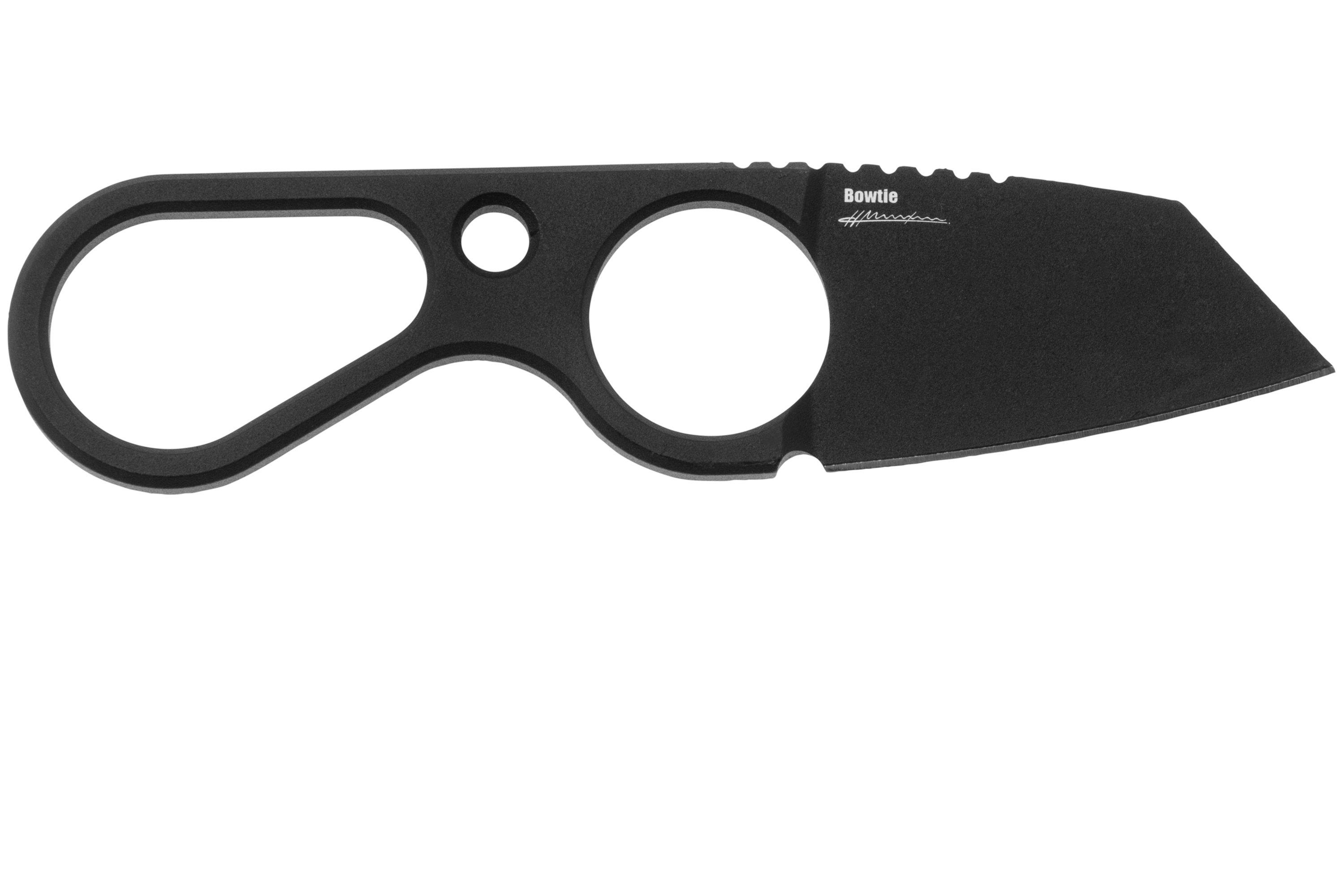 Kizer Bowtie 1061A2 Black D2, neck knife | Advantageously shopping at ...