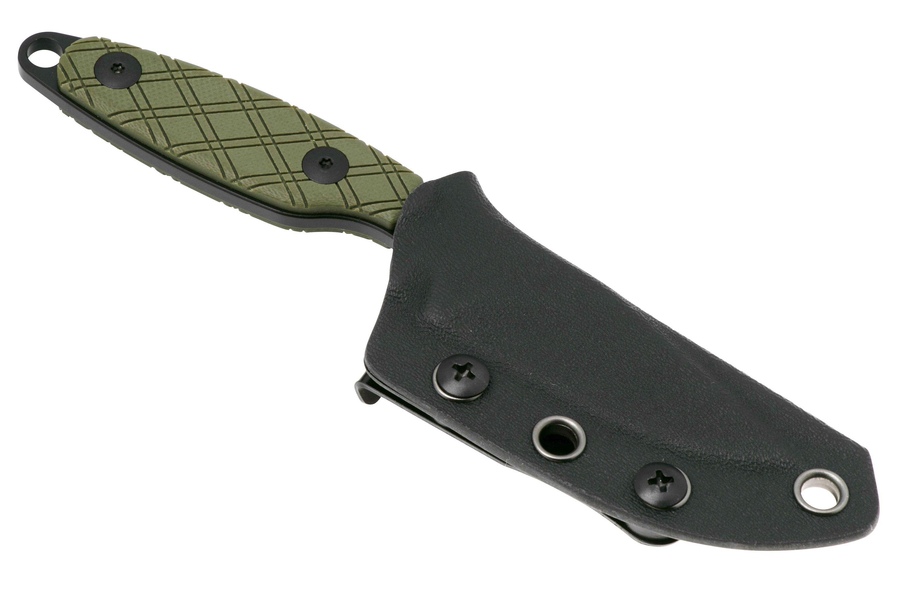 Kizer Vanguard Muskrat KZ1064A1 Black D2, Green G10, fixed knife