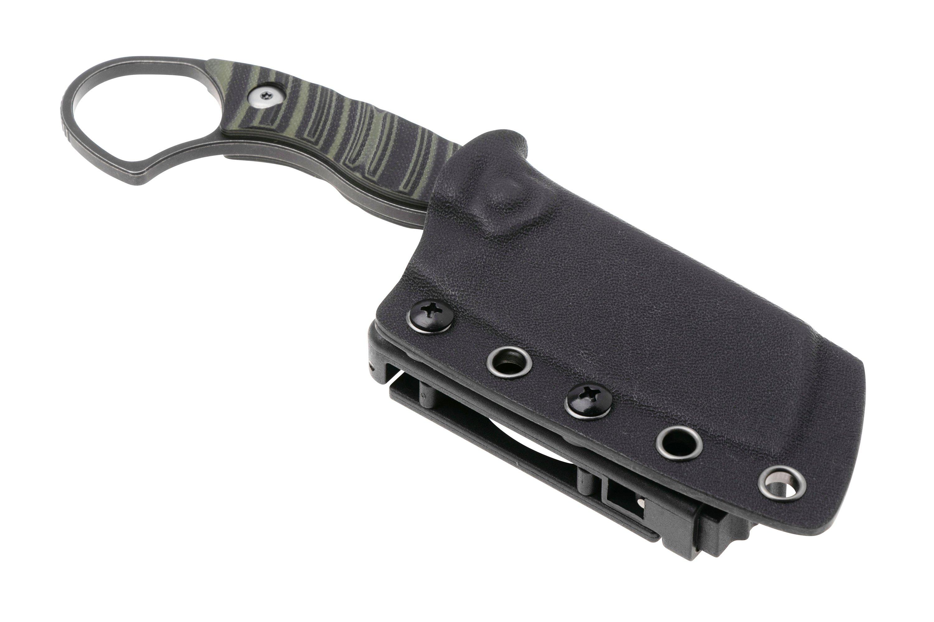 Kizer Little Rhino 1065A3, Black D2, Olive Green/Black G10 fixed