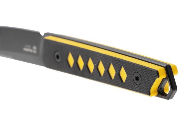Afbeelding voor Kizer Kwaiken 1066A3, Black Nitro-V, Black/Yellow G10, vaststaand mes, Johan Jordaan design 