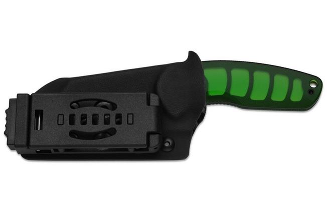 Bild für Kizer Hornet 1074A2 Blackwashed 14C28N Green Acrylic, Fahrtenmesser, Evgeniy Bulychev Design