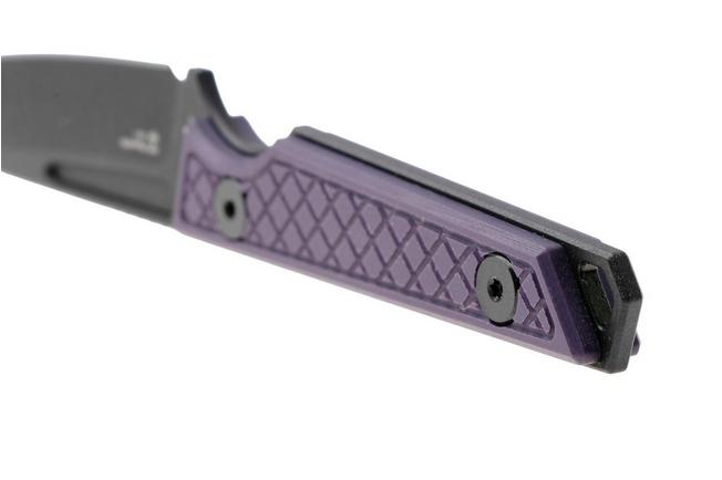 Afbeelding voor Kizer Vanguard Phasmids 1079A1 Black AEB-L, Purple G10, vaststaand mes, Johan Jordaan design
