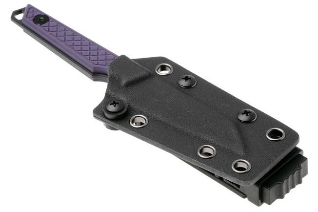 Afbeelding voor Kizer Vanguard Phasmids 1079A1 Black AEB-L, Purple G10, vaststaand mes, Johan Jordaan design