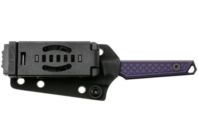Afbeelding voor Kizer Vanguard Phasmids 1079A1 Black AEB-L, Purple G10, vaststaand mes, Johan Jordaan design