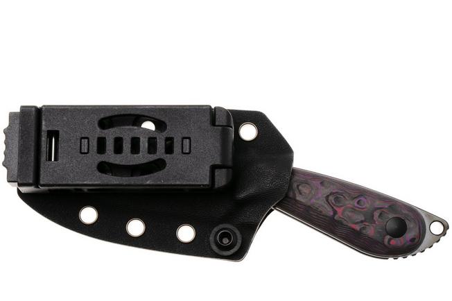 Afbeelding voor Kizer Buddy 1081A10, Polished DLC CPM 4V, Purple Haze Fat Carbon vaststaand mes, Maksim Epifantsev design