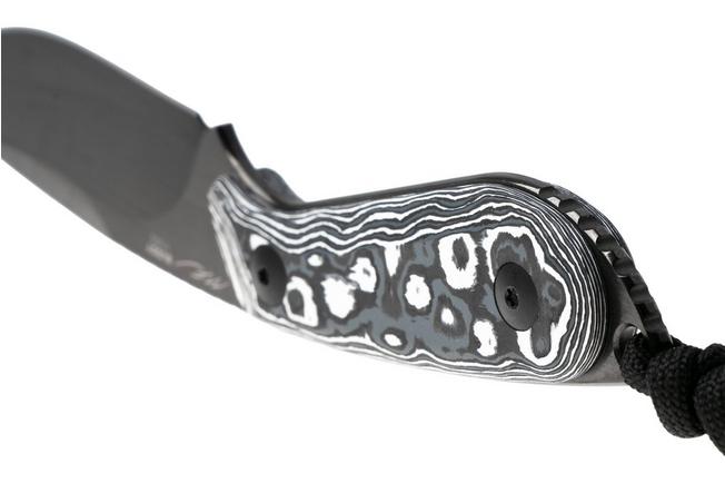 Afbeelding voor Kizer Buddy 1081A9, Satin Brushed DLC M390, Fat Carbon White Storm, vaststaand mes, Maksim Epifantsev design