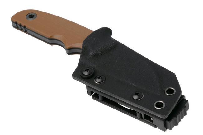 Image for Kizer Snick 1085A2 Gray Stonewashed AEB-L, Brown G10, fixed knife, Kornel Kiss design