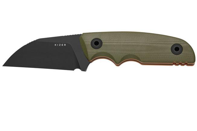 Bild für Kizer Snick 1085A3 Blackwashed AEB-L, Green G10, Fahrtenmesser, Kornel Kiss Design