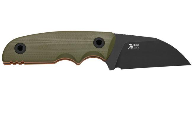 Bild für Kizer Snick 1085A3 Blackwashed AEB-L, Green G10, Fahrtenmesser, Kornel Kiss Design