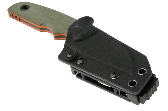Image for Kizer Snick 1085A3 Blackwashed AEB-L, Green G10, fixed knife, Kornel Kiss design