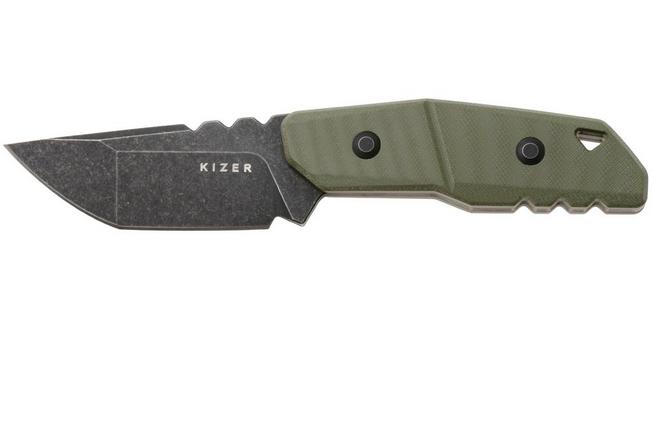 Afbeelding voor Kizer Vanguard Quartz 1086A1 Blackwashed AEB-L, OD Green G10, vaststaand mes, Kornel Kiss design