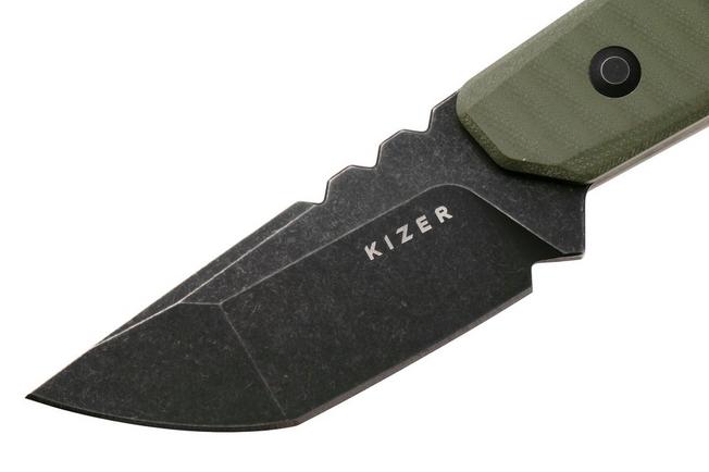 Afbeelding voor Kizer Vanguard Quartz 1086A1 Blackwashed AEB-L, OD Green G10, vaststaand mes, Kornel Kiss design