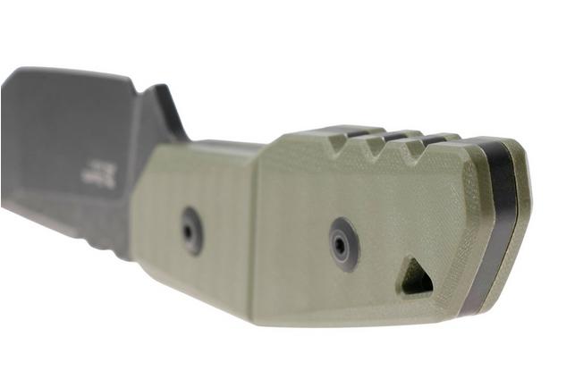 Afbeelding voor Kizer Vanguard Quartz 1086A1 Blackwashed AEB-L, OD Green G10, vaststaand mes, Kornel Kiss design