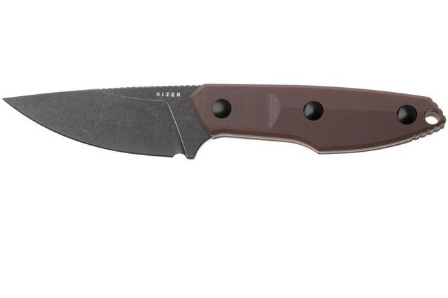 Imagen para Kizer Splinter 1087A2 Satin AEB-L, Black G10, cuchillo fijo, diseño de Kornel Kiss