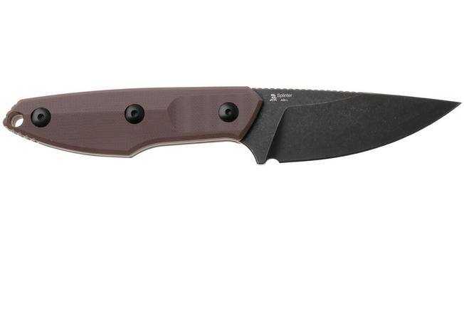 Imagen para Kizer Splinter 1087A2 Satin AEB-L, Black G10, cuchillo fijo, diseño de Kornel Kiss