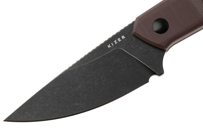 Imagen para Kizer Splinter 1087A2 Satin AEB-L, Black G10, cuchillo fijo, diseño de Kornel Kiss
