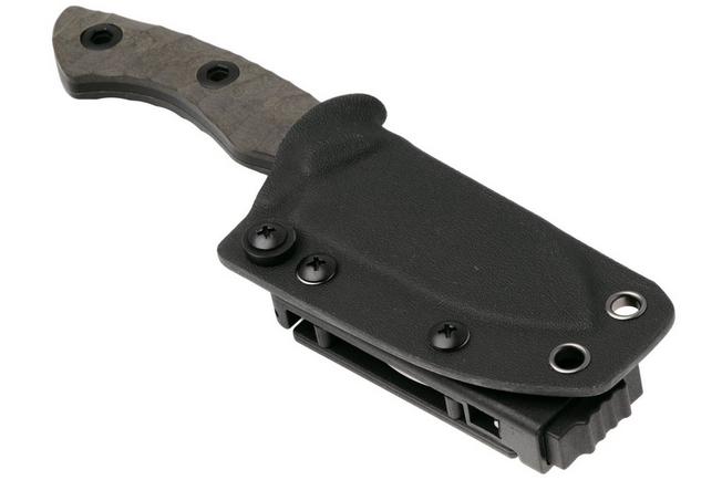 Afbeelding voor Kizer Vanguard Rook 1090A1 Black 10V, Chocolate Glacier Richlite, vaststaand mes, Vincent Rizzo design 