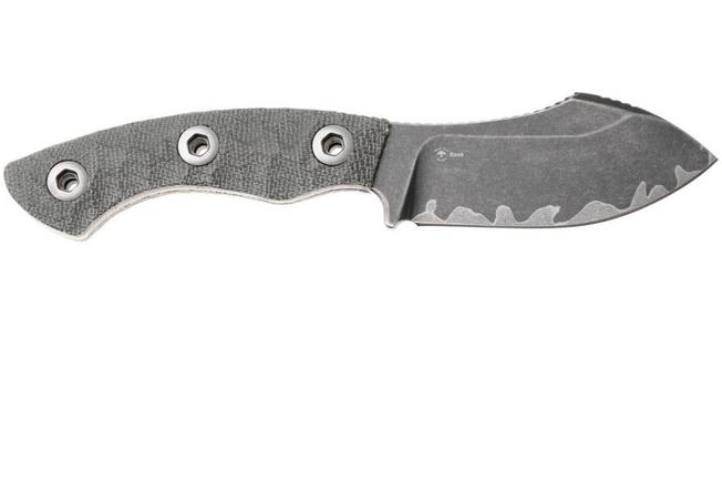 Afbeelding voor Kizer Vanguard Rook 1090A2 Acid Washed 3-Layer Composite, Norplex UltreX Micarta, vaststaand mes, Vincent Rizzo design 