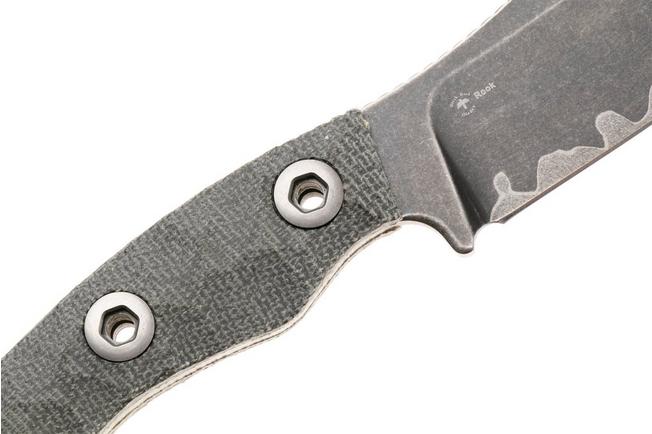 Afbeelding voor Kizer Vanguard Rook 1090A2 Acid Washed 3-Layer Composite, Norplex UltreX Micarta, vaststaand mes, Vincent Rizzo design 