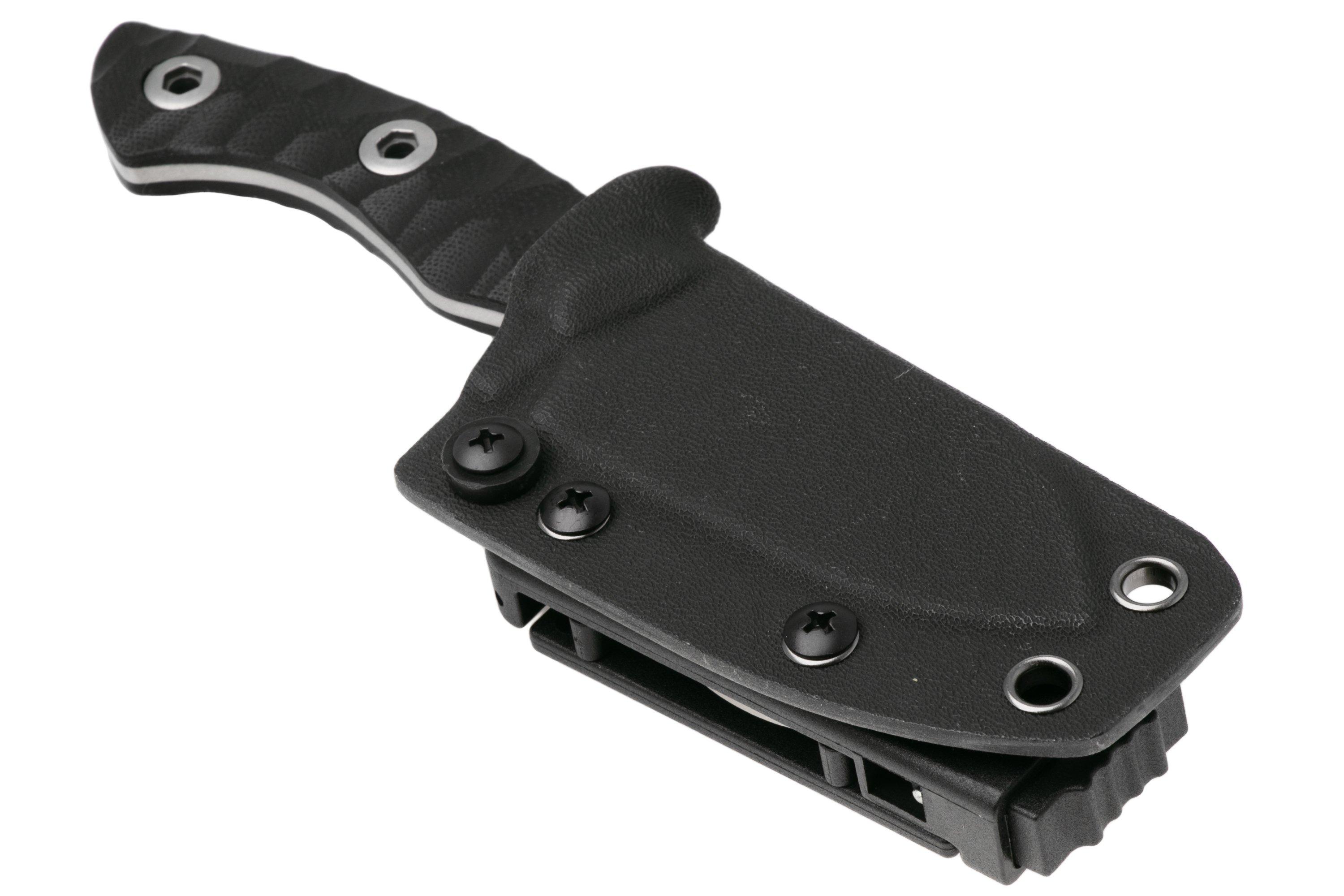 Kizer Vanguard Rook 1090A3 Satin AEB-L, Black G10, fixed knife, Vincent ...