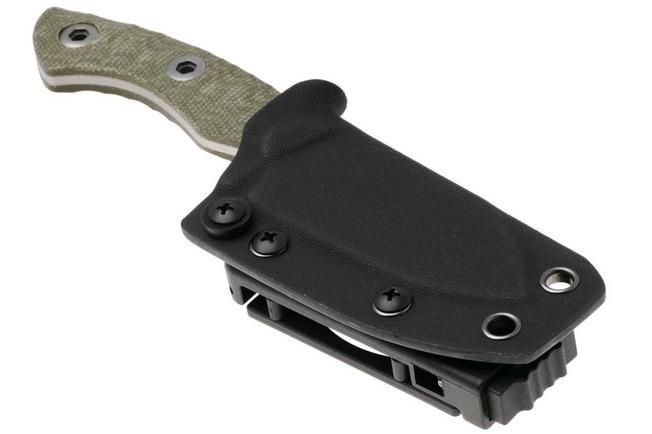 Afbeelding voor Kizer Vanguard Rook 1090A4 Satin AEB-L, Green Micarta, vaststaand mes, Vincent Rizzo design