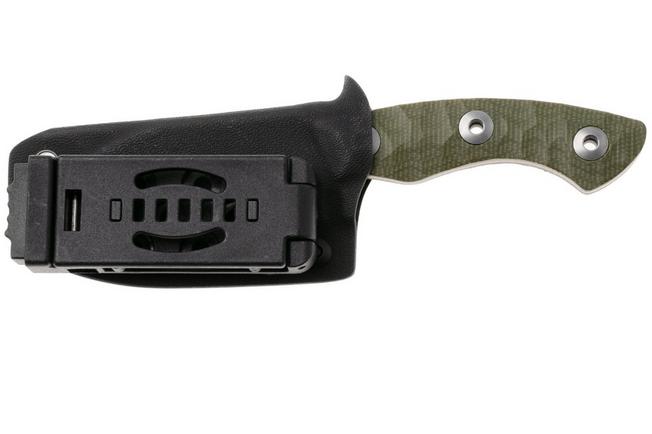 Afbeelding voor Kizer Vanguard Rook 1090A4 Satin AEB-L, Green Micarta, vaststaand mes, Vincent Rizzo design