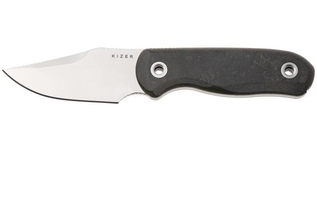 Afbeelding voor Kizer Vanguard Drop Bear Fix 1092A3 Clippoint Satin S45VN, Richlite, vaststaand mes, Azo design
