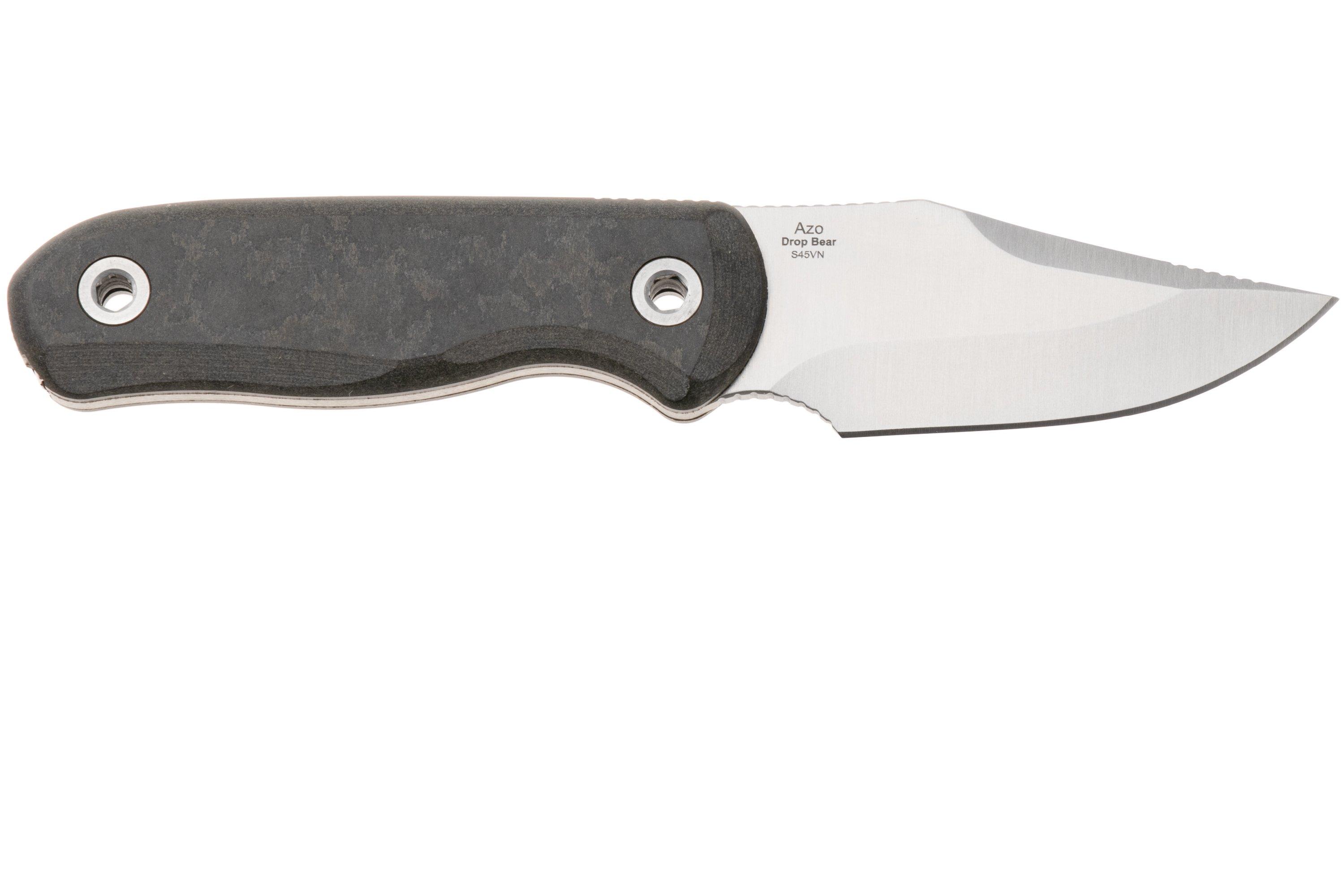 Kizer Vanguard Drop Bear Fix 1092A3 Clippoint Satin S45VN, Richlite ...