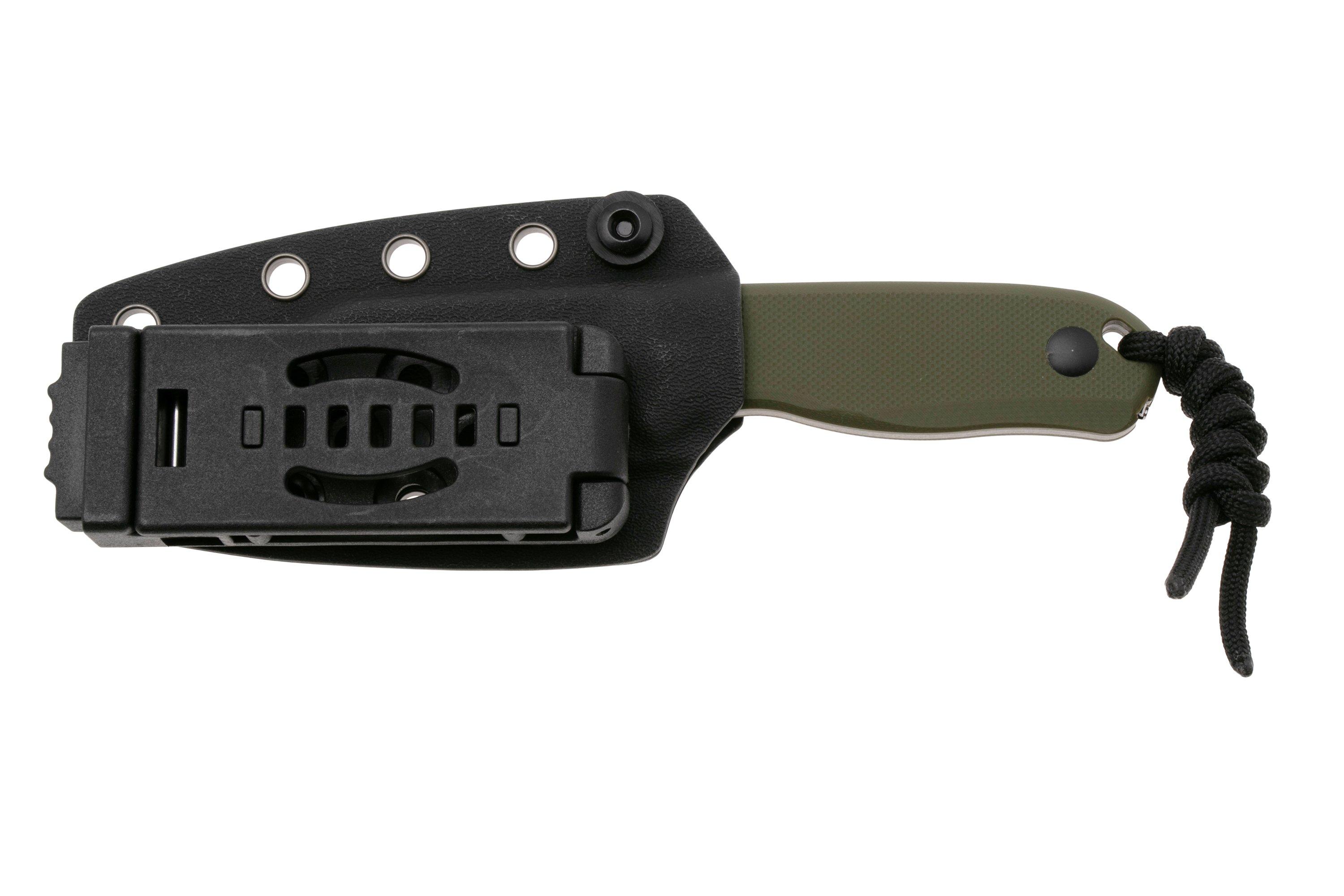 Kizer Drop Bear 1093A1 Satin AEB-L, Olive Green G10, fixed knife