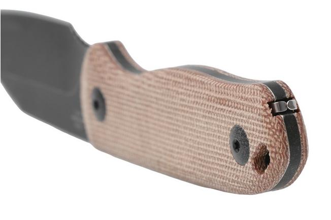 Afbeelding voor Kizer Vanguard Drop Bear Fix 1093A2 Sheepsfoot Blackwashed AEB-L, Norplex UltreX Micarta, vaststaand mes, Azo design