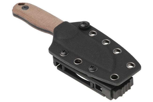 Afbeelding voor Kizer Vanguard Drop Bear Fix 1093A2 Sheepsfoot Blackwashed AEB-L, Norplex UltreX Micarta, vaststaand mes, Azo design