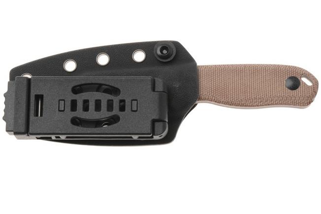 Afbeelding voor Kizer Vanguard Drop Bear Fix 1093A2 Sheepsfoot Blackwashed AEB-L, Norplex UltreX Micarta, vaststaand mes, Azo design